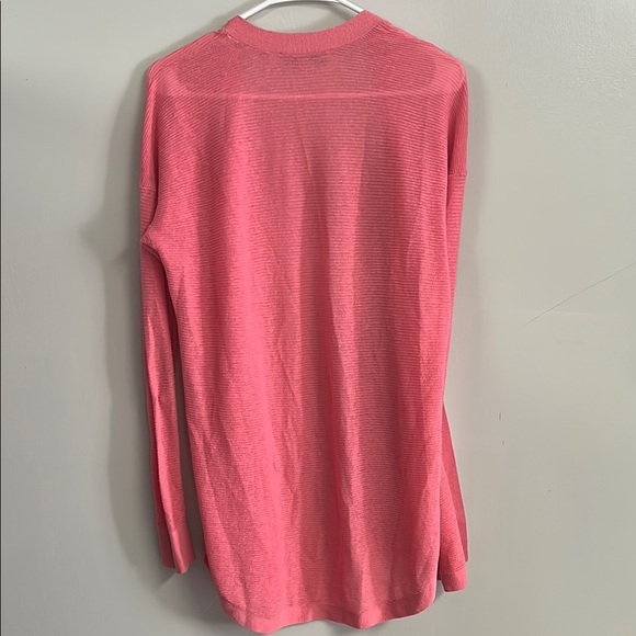 LOFT Women's Pink Open Cardigan Sweater - Picture 4 of 4